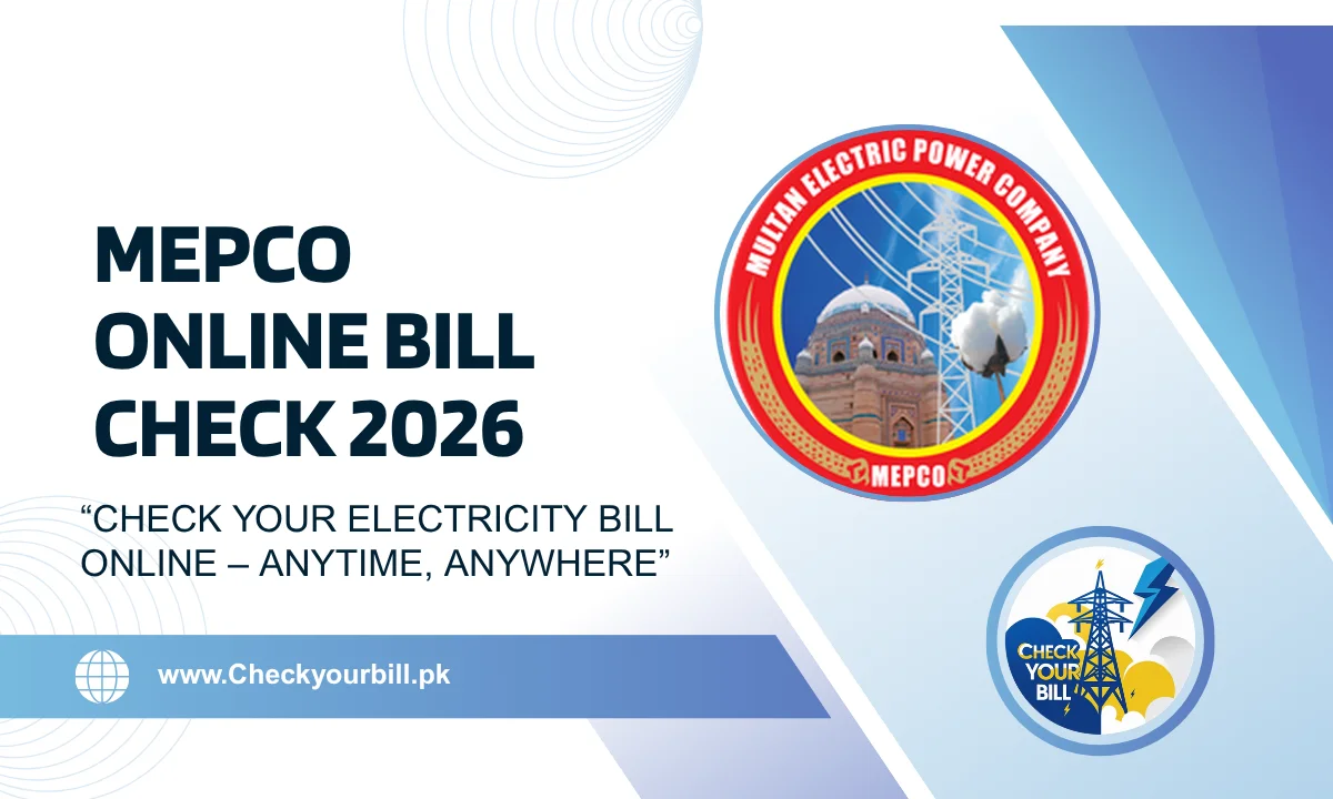 MEPCO Online Bill Check 2026 – MEPCO Duplicate Bill Download