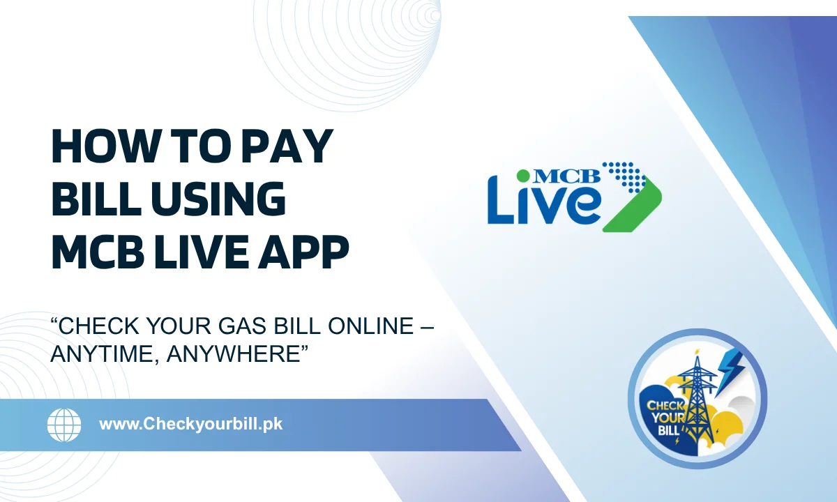 How to Pay Your Bill Online Using MCB Live